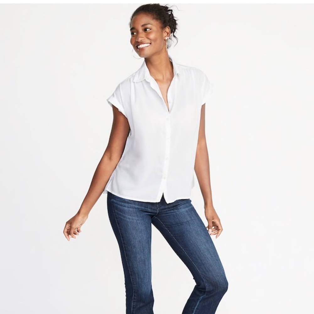 White button down shirt